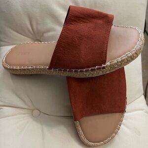 Old Navy Terracotta Espadrille Slide Sandals